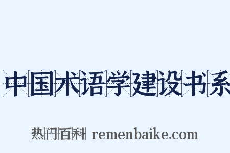 中国术语学建设书系是什么意思的图片